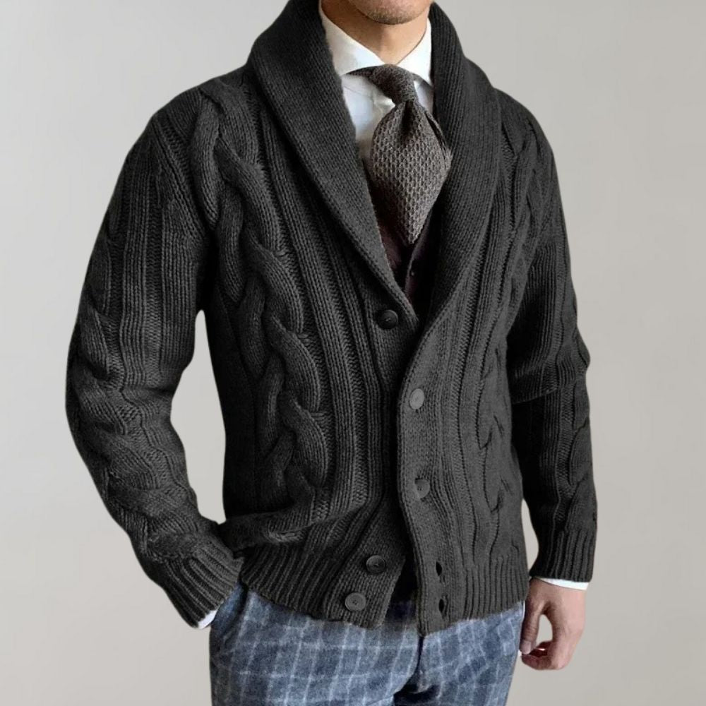 Bart | Lapel Collar Cardigan for Men