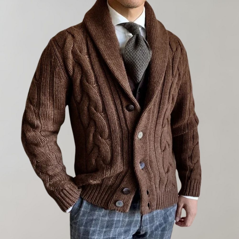 Bart | Lapel Collar Cardigan for Men