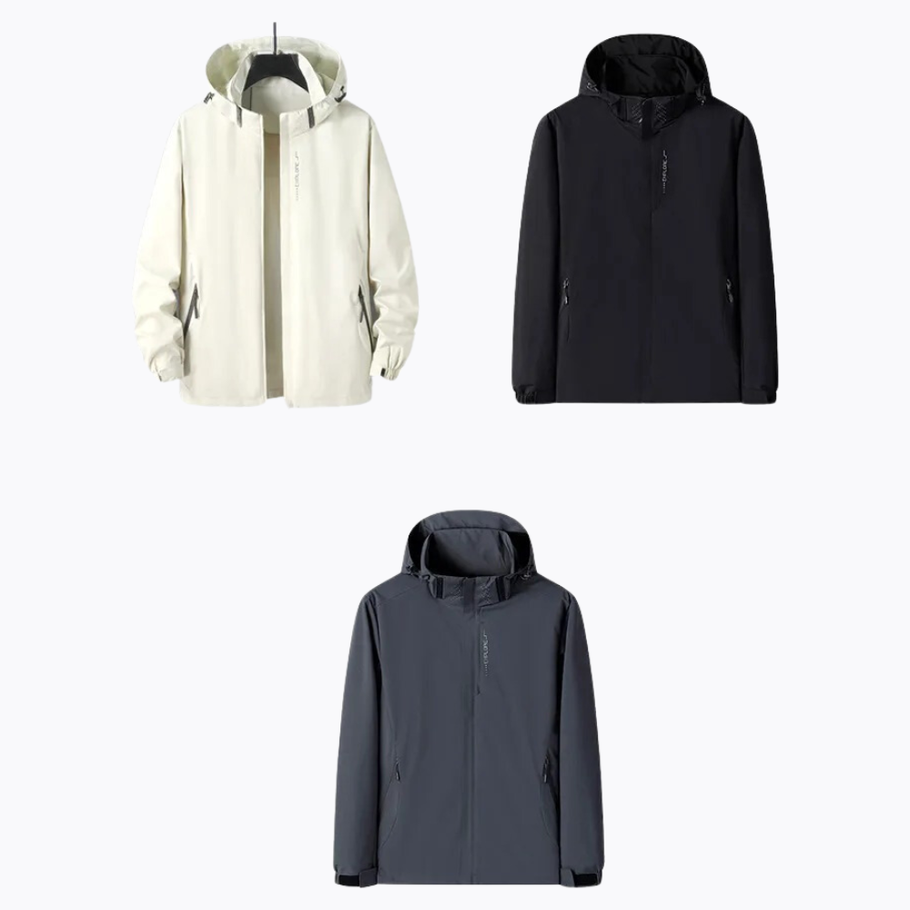 Adrian | Men's Lightweight Waterproof Hooded Jacket